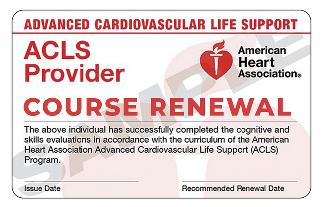 AHA ACLS COURSE RENEWAL